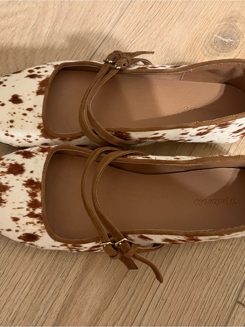 Madewell Greta Double-Strap Ballet Flat in Russet Multi Color - Picture 2 of 4